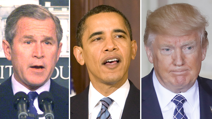 The Gift Bush and Obama Gave Trump: Expanded War-Making Powers